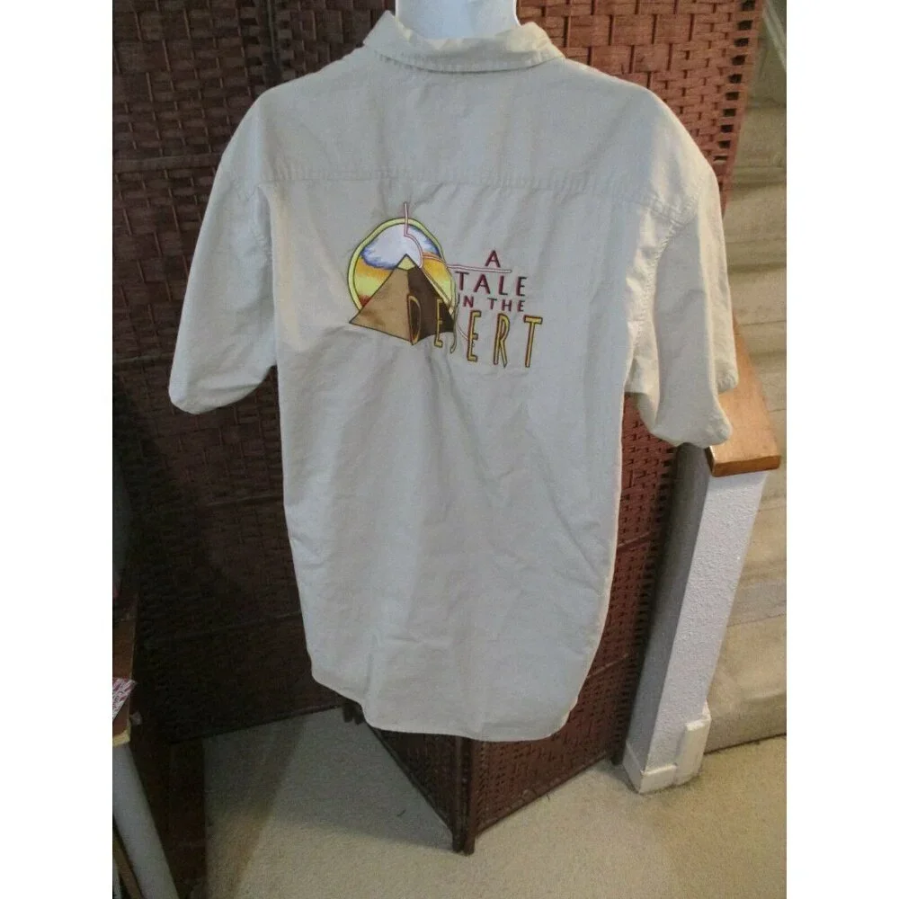 Mens A Tale In The Desert Video Game Button Up Shirt Size XL Promo - Picture 2 of 4